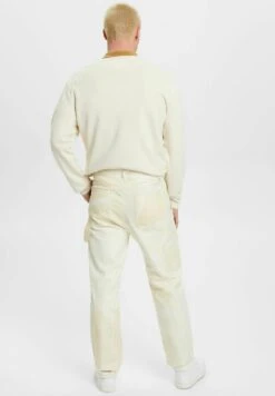 ESPRIT Gemusterte Mit Geradem Bein - Broek - Beige -ESPRIT Winkel 003313848d4a4420b211a57d70d1abd9