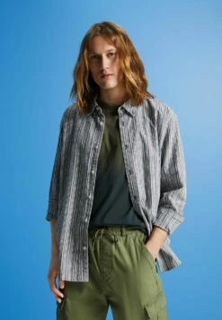 ESPRIT Streifen Mit Anteil - Overhemd - Black -ESPRIT Winkel 01137899bfee440e8e8b0efef3ab3cce