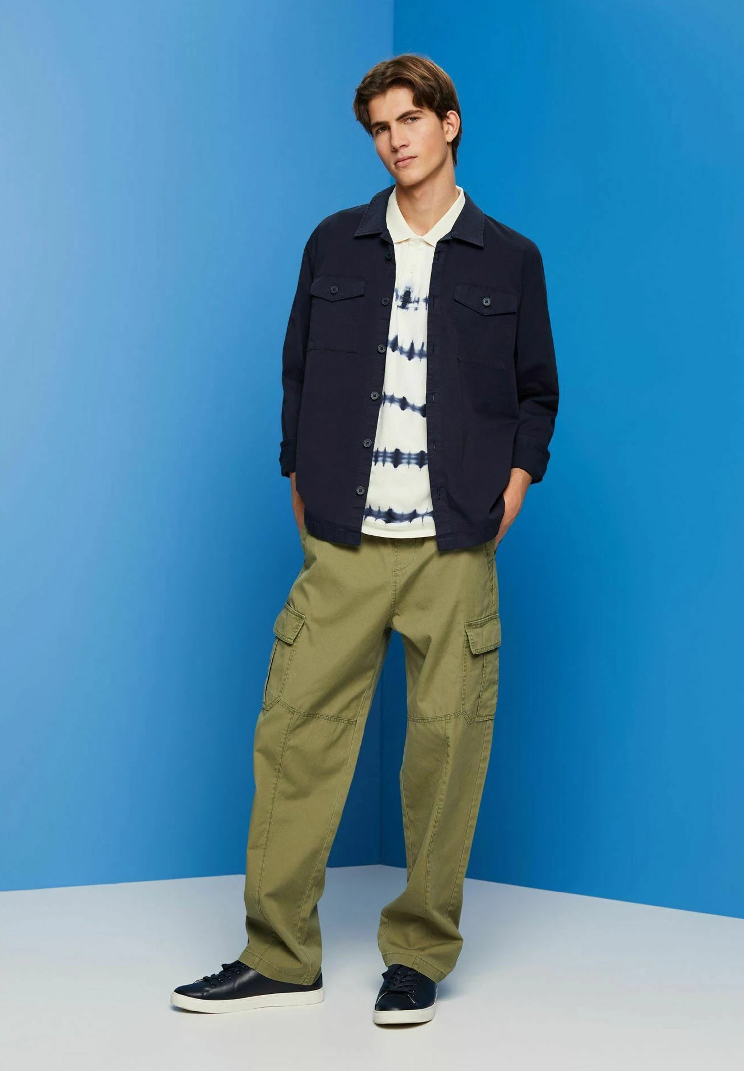 ESPRIT Mit Zwei Brusttaschen - Overhemd - Navy 6 ESPRIT Mit Zwei Brusttaschen - Overhemd - Navy - Afbeelding 6