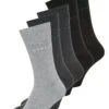 ESPRIT Solid-Mix 5-Pack Sustainable Cotton-Mix - Sokken - Black