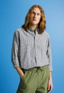 ESPRIT Streifen Mit Anteil - Overhemd - Black -ESPRIT Winkel 0375a05da84e499e81d972487f0513a6