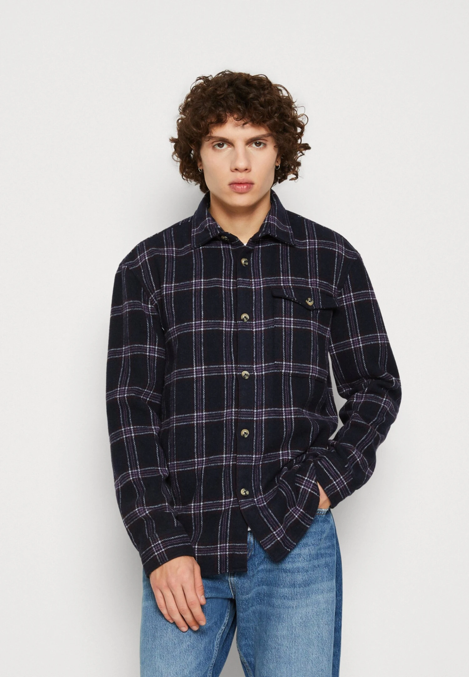 ESPRIT Overshirt - Overhemd - Navy 1 ESPRIT Overshirt - Overhemd - Navy