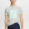 Edc By Esprit Mit Print - T-Shirt Print - Light Grey New