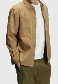 ESPRIT Schweres In LockererPassform - Overhemd - Camel