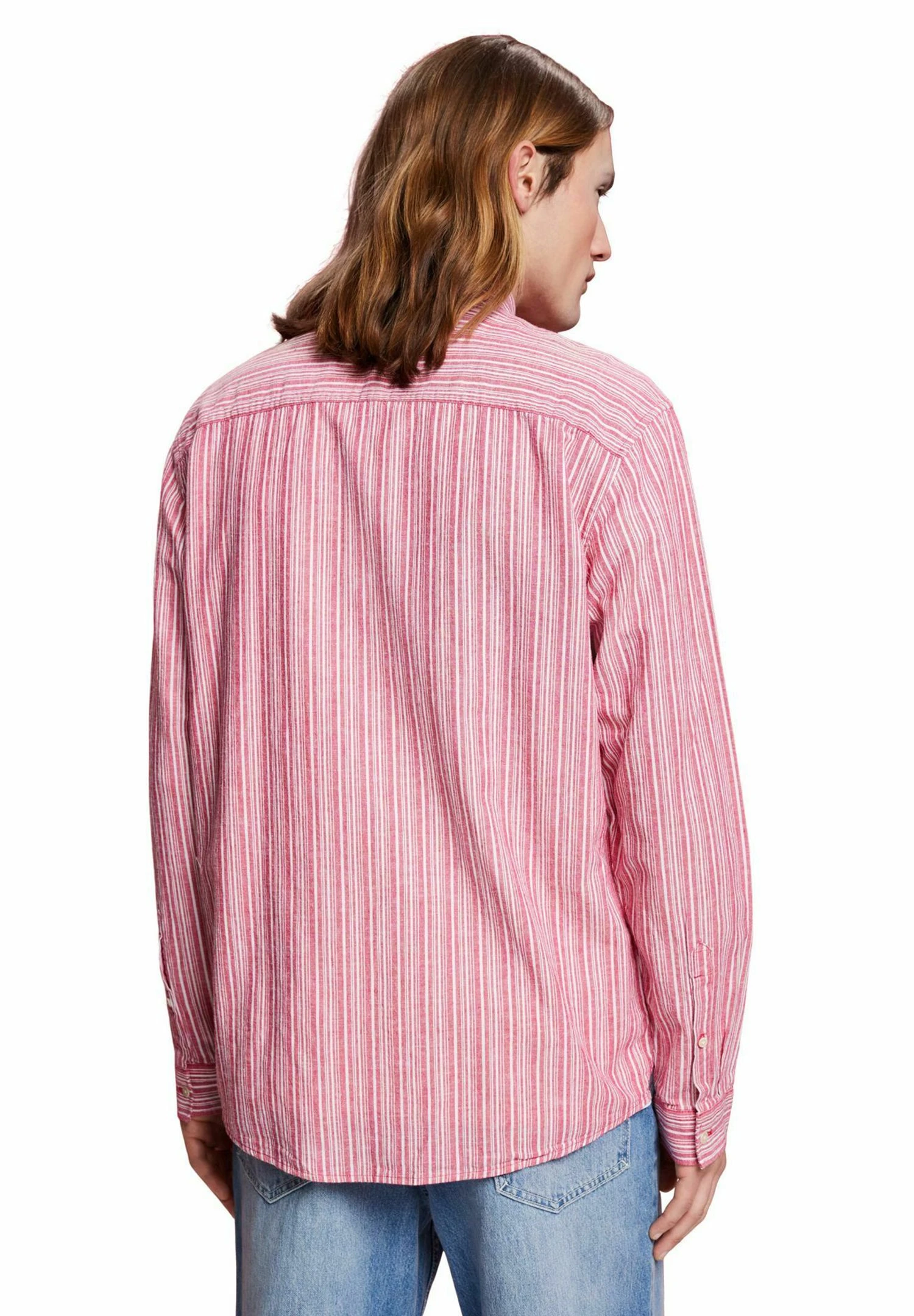 ESPRIT Streifen Mit Anteil - Overhemd - Dark Pink 2 ESPRIT Streifen Mit Anteil - Overhemd - Dark Pink - Afbeelding 2