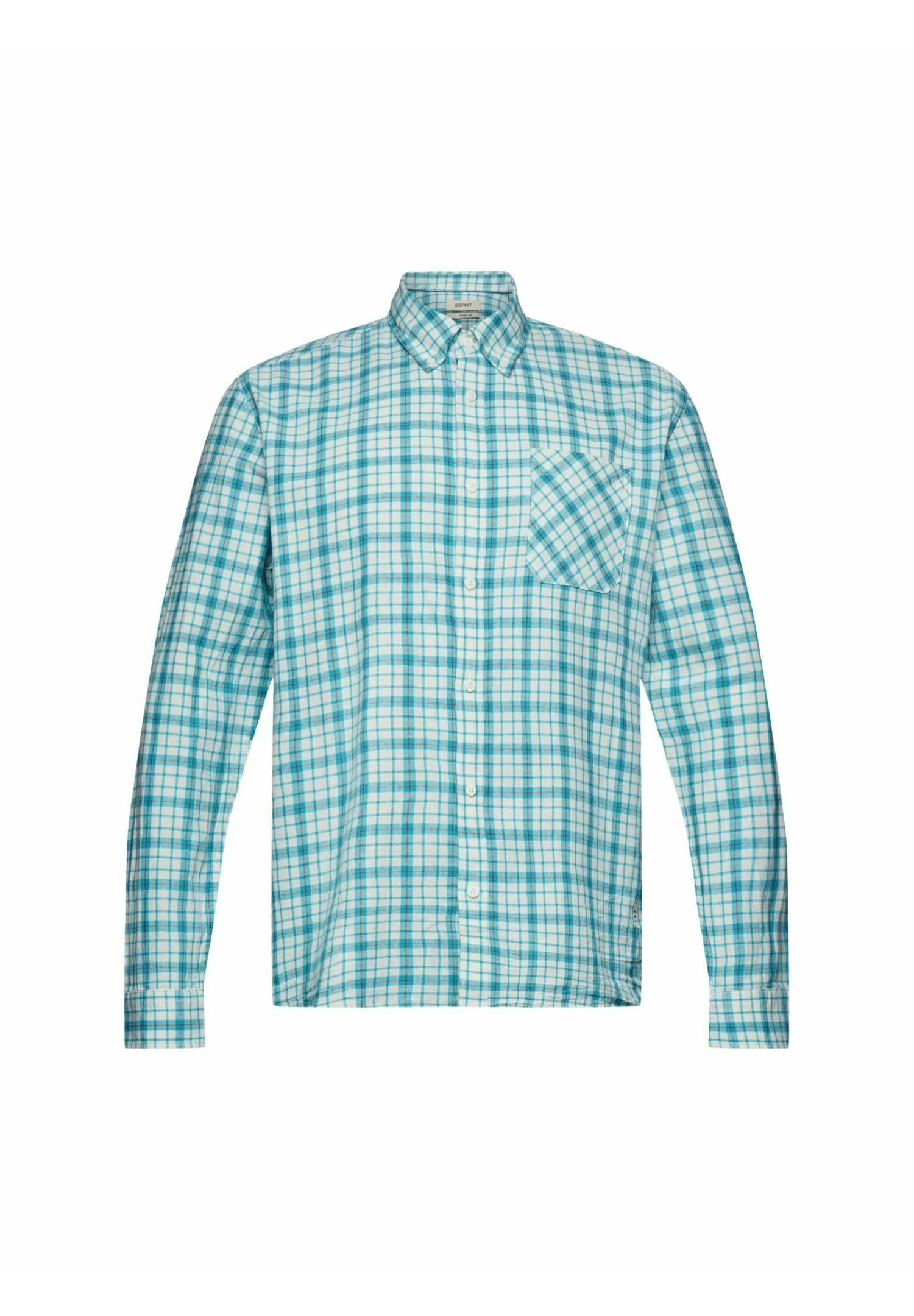 ESPRIT Karierte - Overhemd - Aqua Green 6 ESPRIT Karierte - Overhemd - Aqua Green - Afbeelding 6