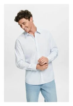 ESPRIT Schmal GeschnittenesMit Allover Dessin - Overhemd - White