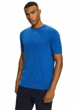 ESPRIT Sweaters - T-Shirt Basic - Bright Blue -ESPRIT Winkel 104ad175492c4f6ab14d182210f1e523