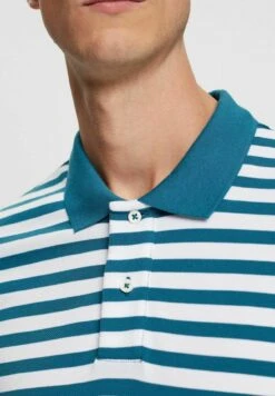 ESPRIT Gestreiftes - Poloshirt - Petrol Blue -ESPRIT Winkel 115f83ca40634bbaa608025c84a7a95f