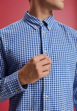 Edc By Esprit Button Down Mit Vichy Muster - Overhemd - Ink -ESPRIT Winkel 12f71e8ecfd74a178aa7a446e4c36a99