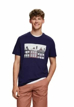 Edc By Esprit T-Shirt Print - Dark Blue