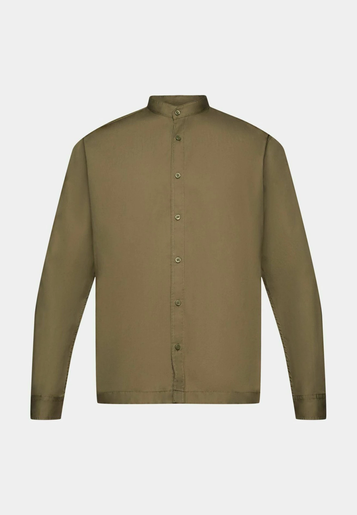 Edc By Esprit Mit Stehkragen - Overhemd - Khaki Green 7 Edc By Esprit Mit Stehkragen - Overhemd - Khaki Green - Afbeelding 7