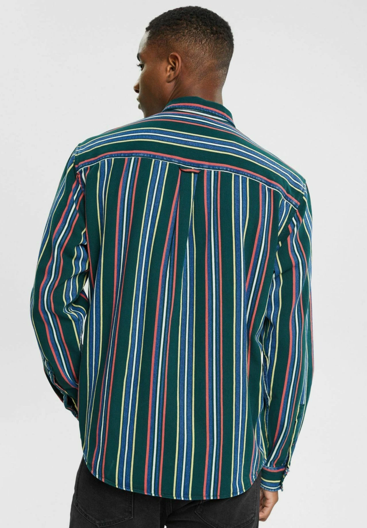 Edc By Esprit Mit Streifen - Overhemd - Dark Teal Green 3 Edc By Esprit Mit Streifen - Overhemd - Dark Teal Green - Afbeelding 3