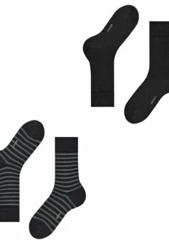 ESPRIT Fine Stripe 2-Pack With Pattern - Sokken - Black -ESPRIT Winkel 1dac709d842842368a3f0e84032027be