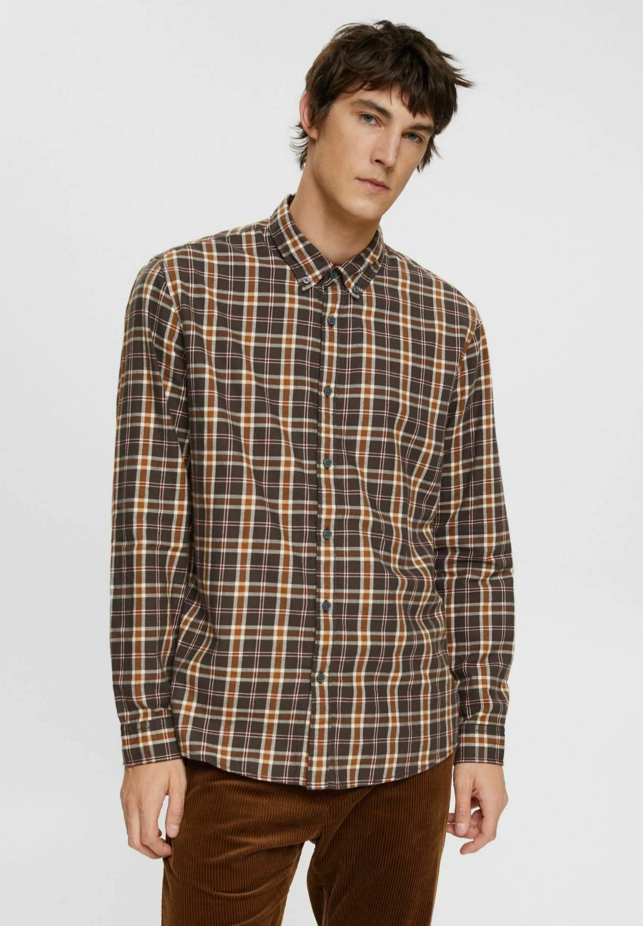 ESPRIT Mit Karos - Overhemd - Dark Grey 1 ESPRIT Mit Karos - Overhemd - Dark Grey