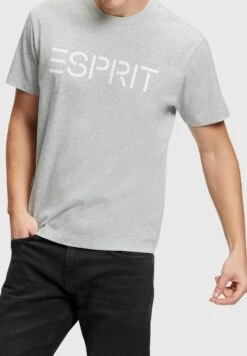 ESPRIT Mit Logo - T-Shirt Print - Light Grey