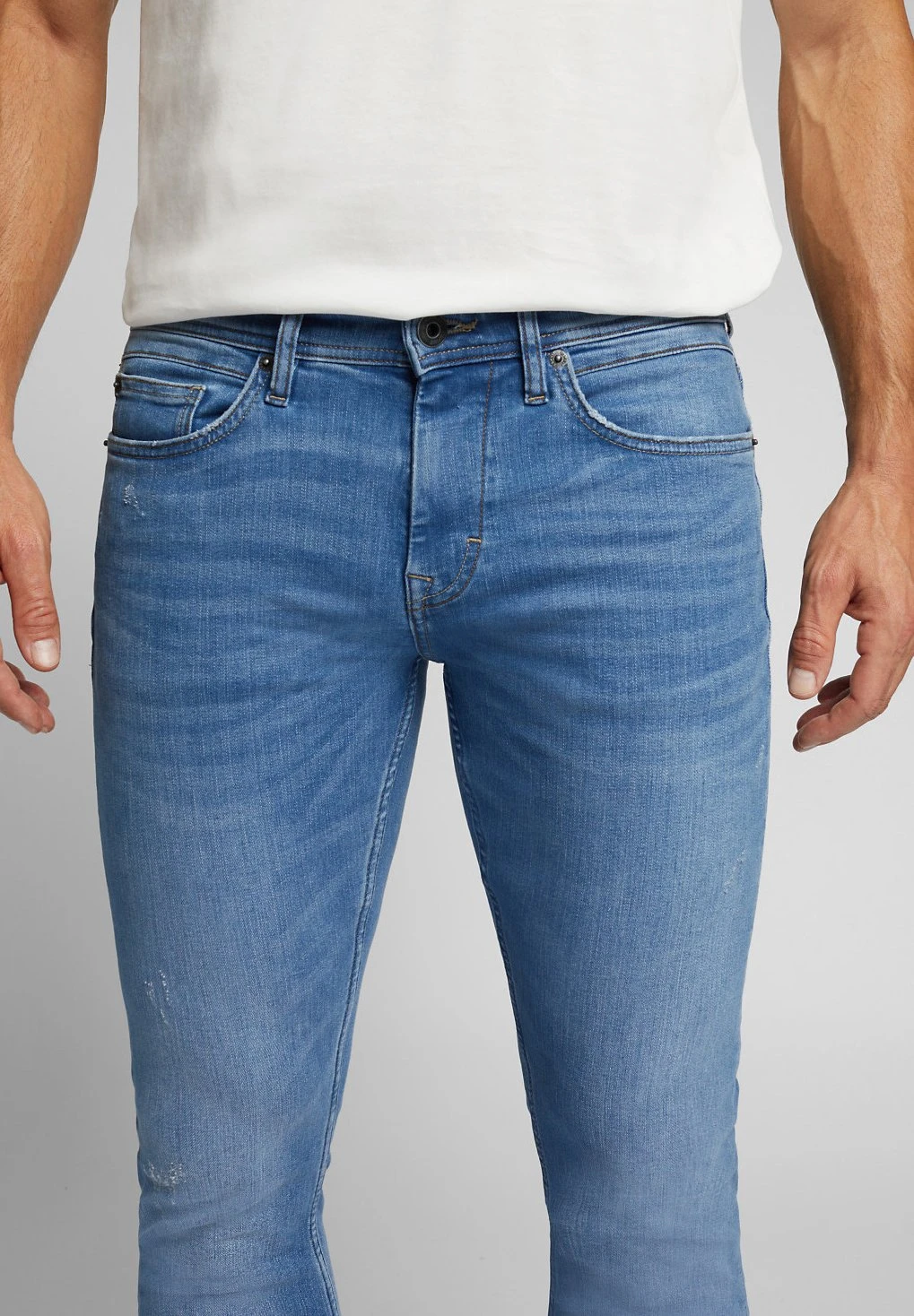 ESPRIT Slim Fit Jeans - Blue Light Washed 4 ESPRIT Slim Fit Jeans - Blue Light Washed - Afbeelding 4