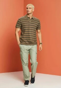 ESPRIT Short Sleeve - Poloshirt - Khaki Green -ESPRIT Winkel 25d36fef55b3491e8047aa20832a41e6