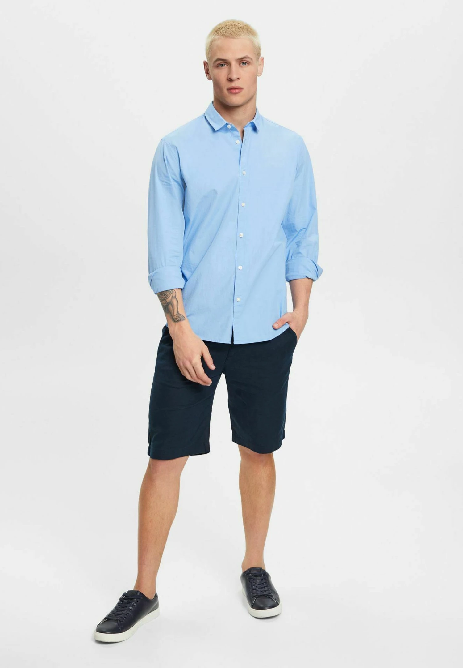 ESPRIT N Sus S Popl - Overhemd - Light Blue 2 ESPRIT N Sus S Popl - Overhemd - Light Blue - Afbeelding 2