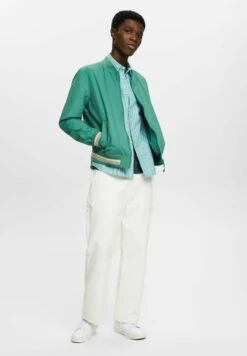 ESPRIT Streifen Mit Anteil - Overhemd - Emerald Green -ESPRIT Winkel 29f2101fab454f9eb1f72f30790efed9