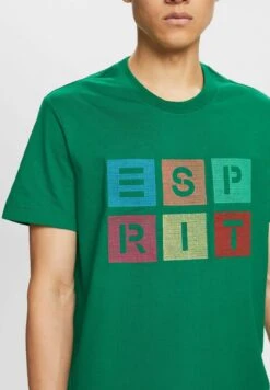 ESPRIT Mit Logo - T-Shirt Print - Dark Green -ESPRIT Winkel 2b08c26e3ad54914aa46db49a78caa8b