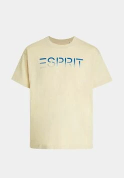 ESPRIT Mit Beflocktem Logo-Aufnäher - T-Shirt Print - Light Taupe -ESPRIT Winkel 2b2df3ffe0474548af983d401c4042bb