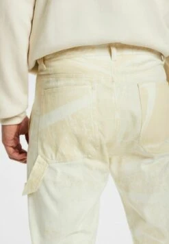 ESPRIT Gemusterte Mit Geradem Bein - Broek - Beige -ESPRIT Winkel 2d4030b8a53c41b187e09068a42f096d