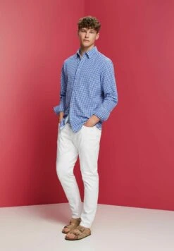 Edc By Esprit Button Down Mit Vichy Muster - Overhemd - Ink -ESPRIT Winkel 2dc3b78b30e04d3a9764ac426f667180