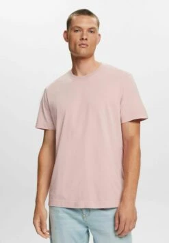 Edc By Esprit Rundhals Aus - T-Shirt Basic - Old Pink