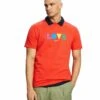 ESPRIT Mit Geometrischem Love-Print - T-Shirt Print - Orange Red