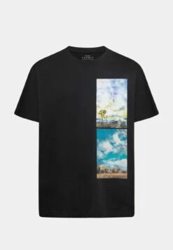 ESPRIT Mit Abgesetztem Landschafts-Print - T-Shirt Print - Black -ESPRIT Winkel 396311405aae40c288dceed27118c474