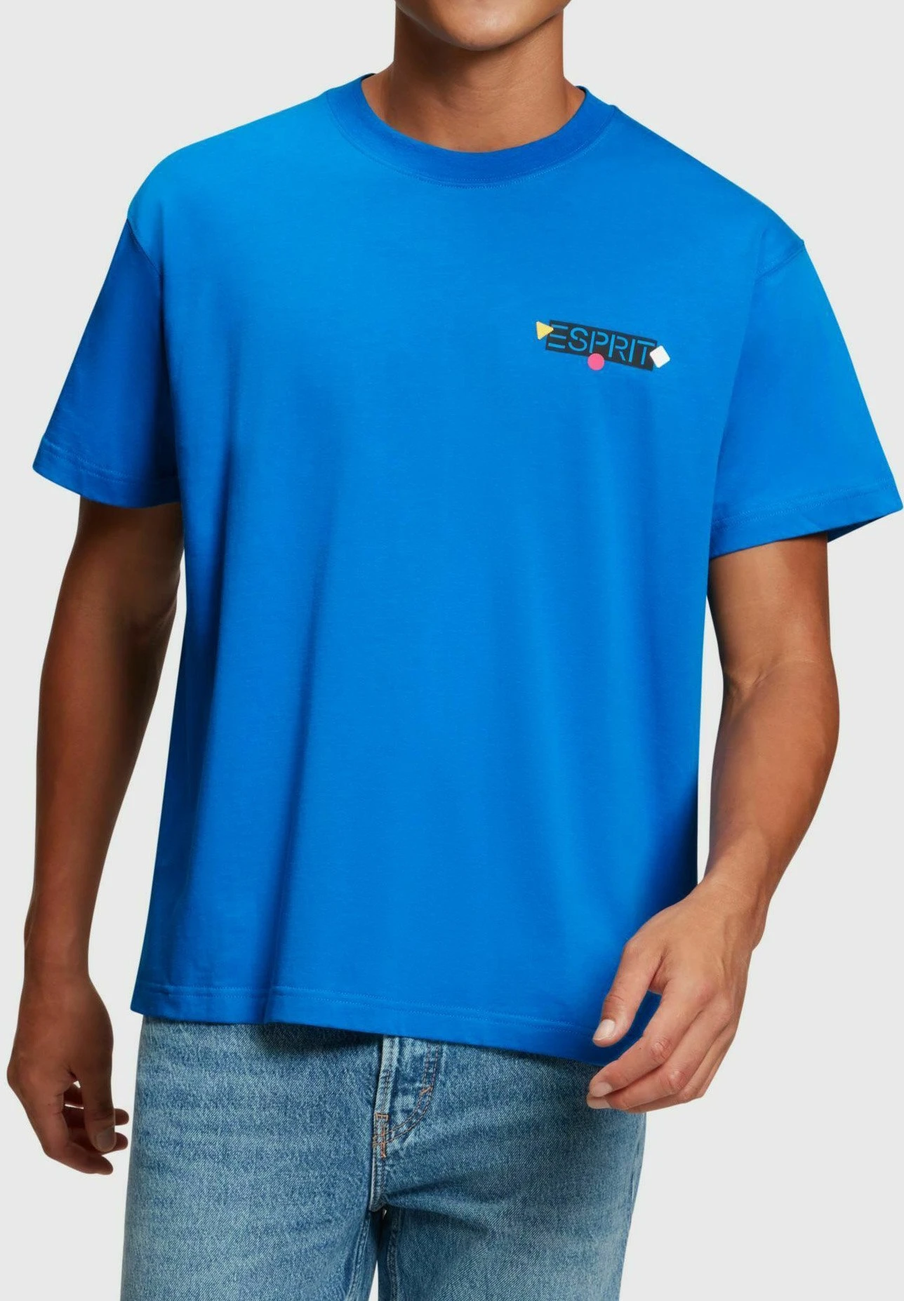 ESPRIT Yagi Archive Mit Grafik Logo - T-Shirt Basic - Blue 1 ESPRIT Yagi Archive Mit Grafik Logo - T-Shirt Basic - Blue