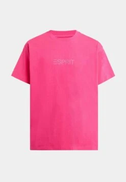 ESPRIT Mit Logo-Aufnäher Mit Nieten - T-Shirt Print - Pink Fuchsia -ESPRIT Winkel 3d4a447993c444ba9de9779806cac777