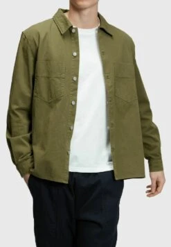 ESPRIT Schweres In LockererPassform - Overhemd - Olive