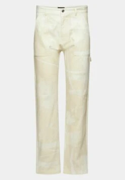 ESPRIT Gemusterte Mit Geradem Bein - Broek - Beige -ESPRIT Winkel 3e7930b6450541f4abf96679b116e72c