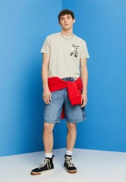Edc By Esprit T-Shirt Print - Light Grey New -ESPRIT Winkel 3f5810833ea44e929c95dd545ccb54ca