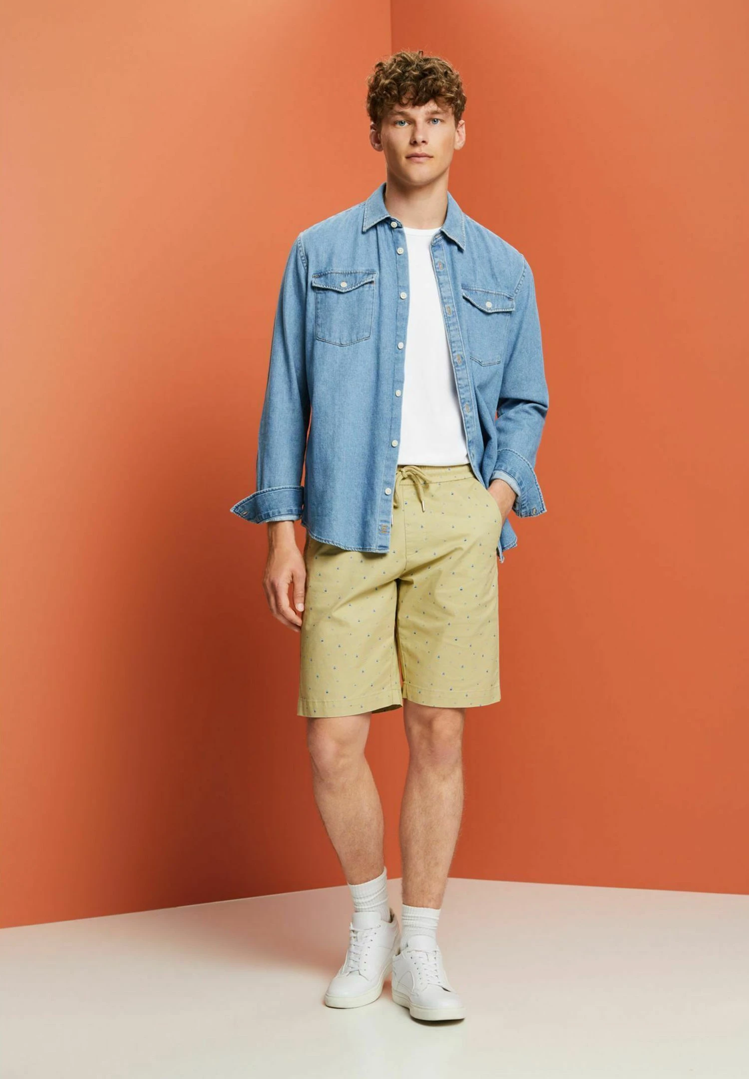 Edc By Esprit Gemusterte Pull On - Trainingsbroek - Pastel Green 3 Edc By Esprit Gemusterte Pull On - Trainingsbroek - Pastel Green - Afbeelding 3