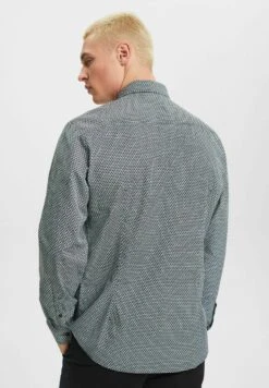 ESPRIT Schmal GeschnittenesMit Allover Dessin - Overhemd - Dark Teal Green -ESPRIT Winkel 48f94cb050ee40baba8f5b616314f19a