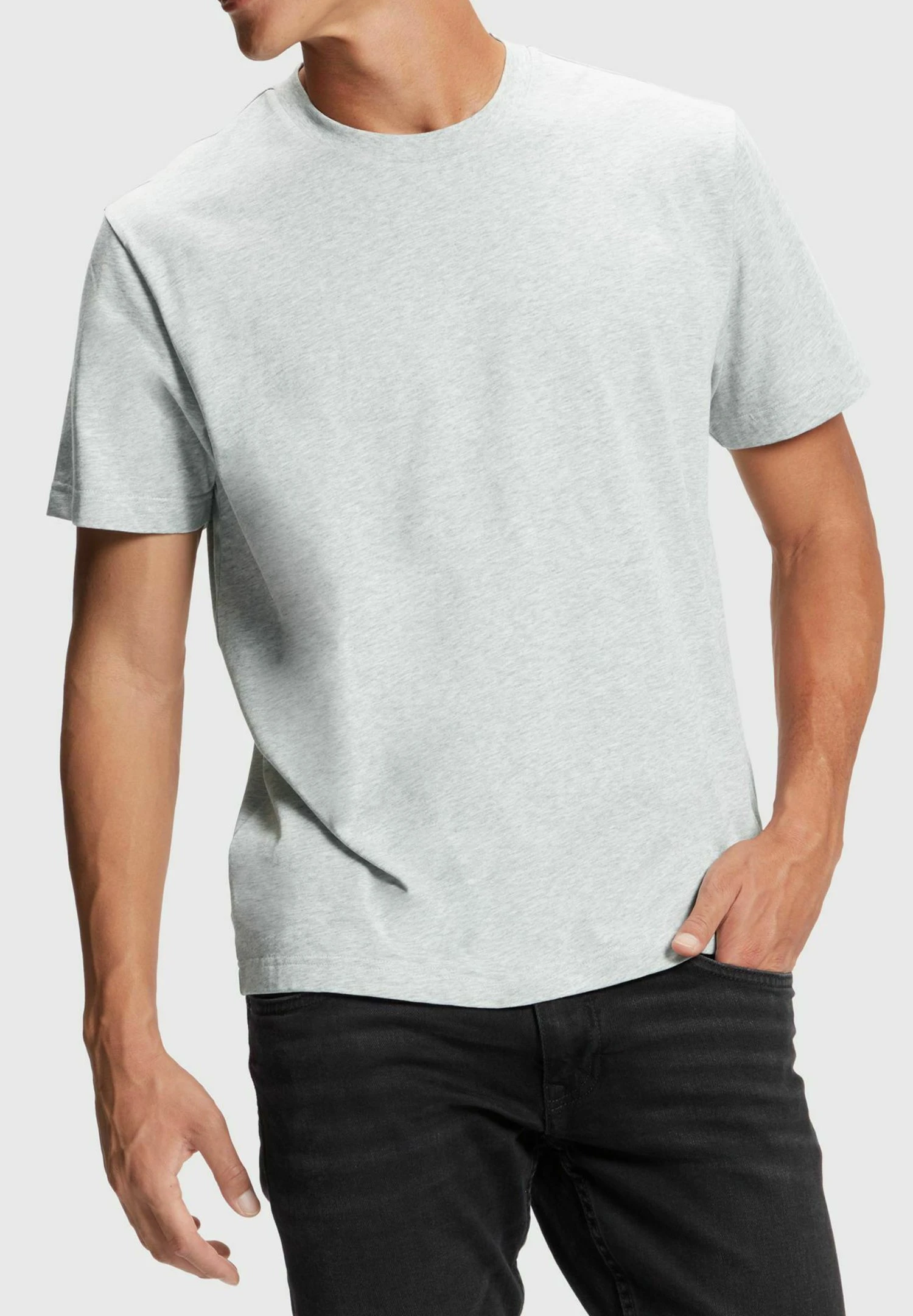 ESPRIT Dolphin - T-Shirt Print - Light Grey New 2 ESPRIT Dolphin - T-Shirt Print - Light Grey New - Afbeelding 2