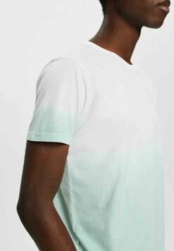 Edc By Esprit Zweifarbig Blass Gefärbtes - T-Shirt Print - Light Aqua Green -ESPRIT Winkel 4d12133701104581a0aaeac9274bc594
