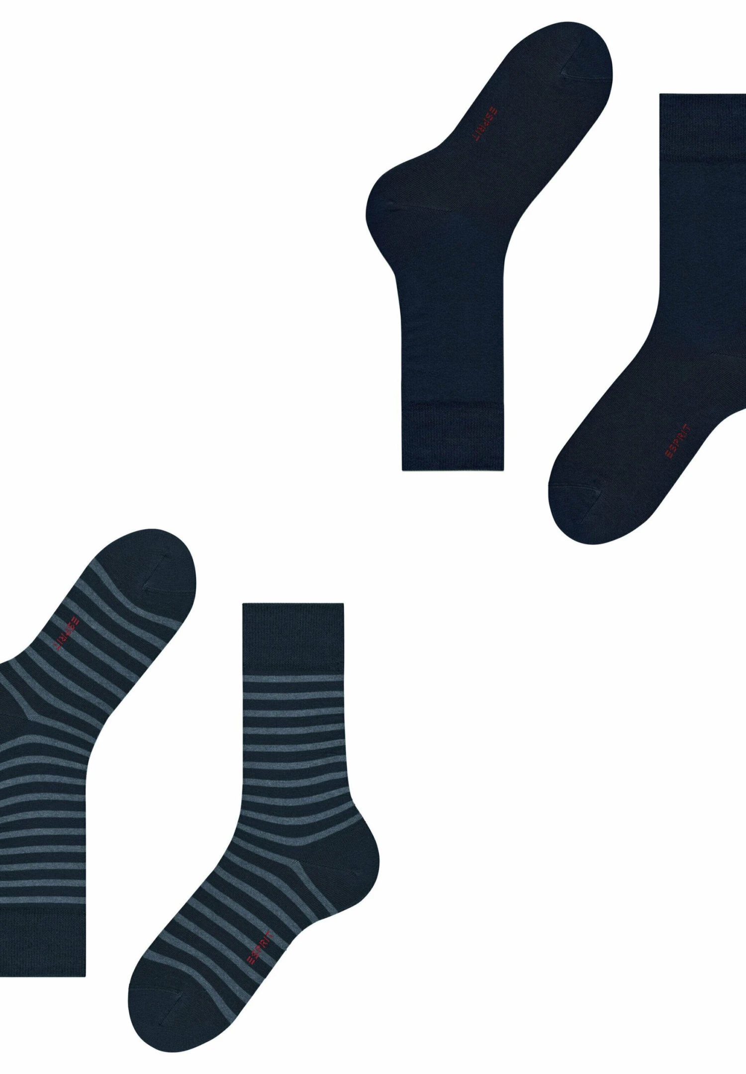 ESPRIT Fine Stripe 2-Pack With Pattern - Sokken - Marine 3 ESPRIT Fine Stripe 2-Pack With Pattern - Sokken - Marine - Afbeelding 3