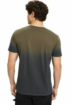 Edc By Esprit Zweifarbig Blass Gefärbtes - T-Shirt Print - Khaki Green -ESPRIT Winkel 53d5aa49fd734501a7a00dd4ce61f8a4