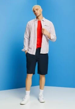 Edc By Esprit Gestreiftes Aus - Overhemd - White -ESPRIT Winkel 5637b497e00b4bd8b92a5c990a61c078