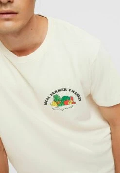 ESPRIT Mit Brust Print - T-Shirt Print - Cream Beige -ESPRIT Winkel 57788aeb6d91463cbceb1fcd397a9e22