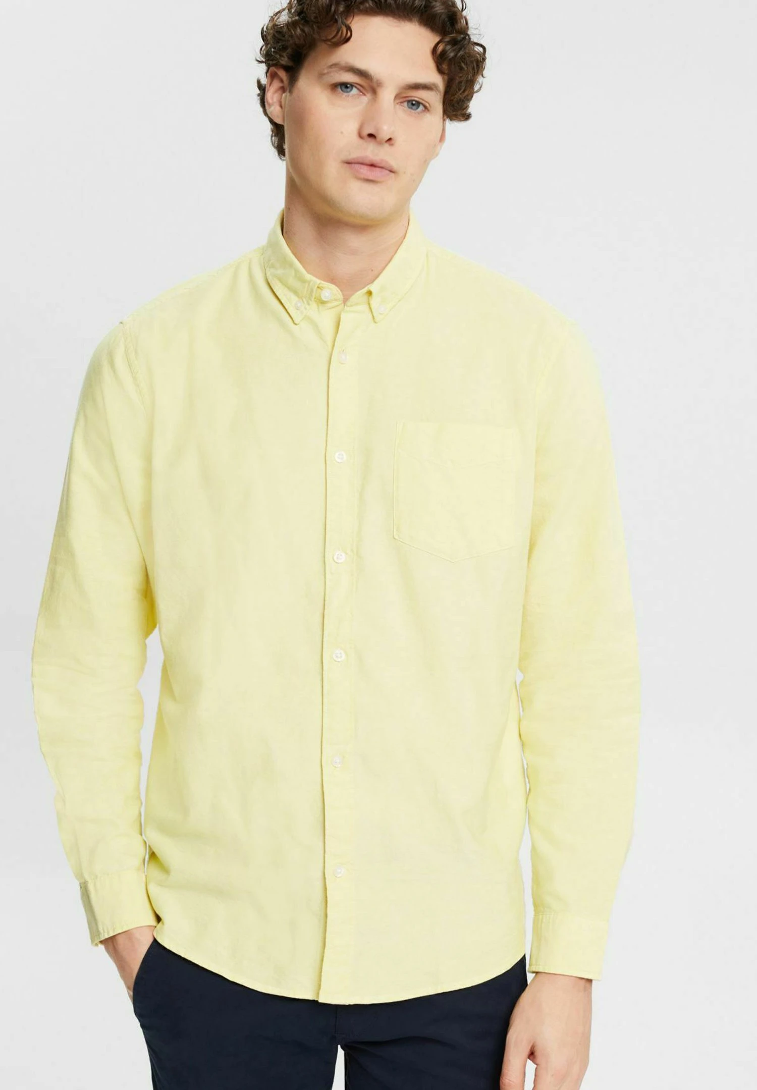 ESPRIT N Sus Oxf - Overhemd - Bright Yellow 1 ESPRIT N Sus Oxf - Overhemd - Bright Yellow