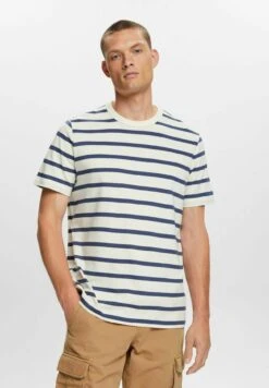 ESPRIT Gestreiftes - T-Shirt Print - Ice