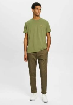 ESPRIT Mit Logo Print - T-Shirt Basic - Olive -ESPRIT Winkel 5cb569d447954e999bb48977d84be42b