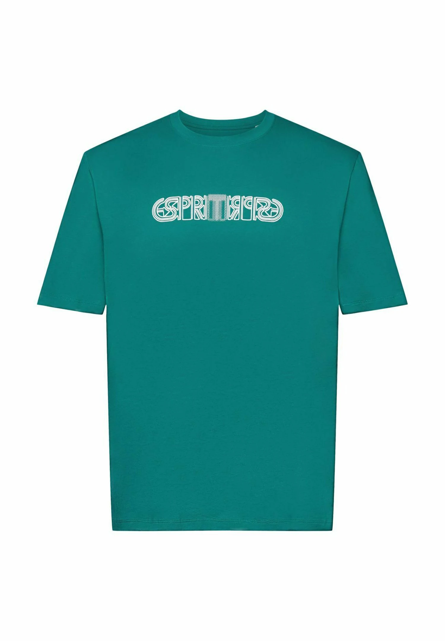 Edc By Esprit Mit Logo-Print In Lockerer Passform - T-Shirt Print - Emerald Green 6 Edc By Esprit Mit Logo-Print In Lockerer Passform - T-Shirt Print - Emerald Green - Afbeelding 6