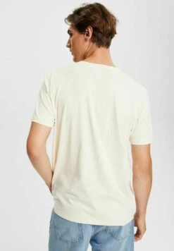 ESPRIT Mit Brust Print - T-Shirt Print - Cream Beige -ESPRIT Winkel 6137e2ffd83d4b878a67405b2a41292b