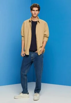 ESPRIT Aus Nachhaltiger Mit Brusttasche - T-Shirt Print - Navy